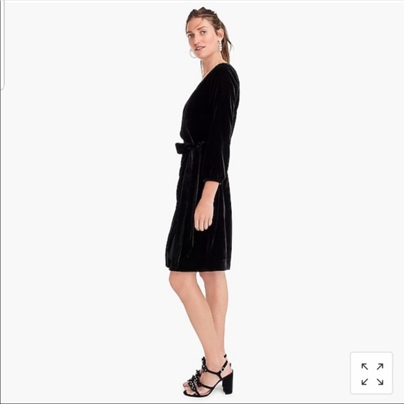 NWT VELVET WRAP DRESS - Picture 4 of 8